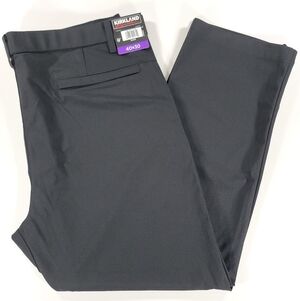 NEW Kirkland Signature Men’s 5 Pocket Performance Pant Black 40x30 Stretch Chino